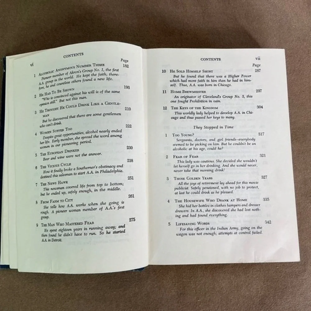 Alcoholics Anonymous Big‎ Book 3rd Edition 20th Printing 1985 Hardcover AA Blue